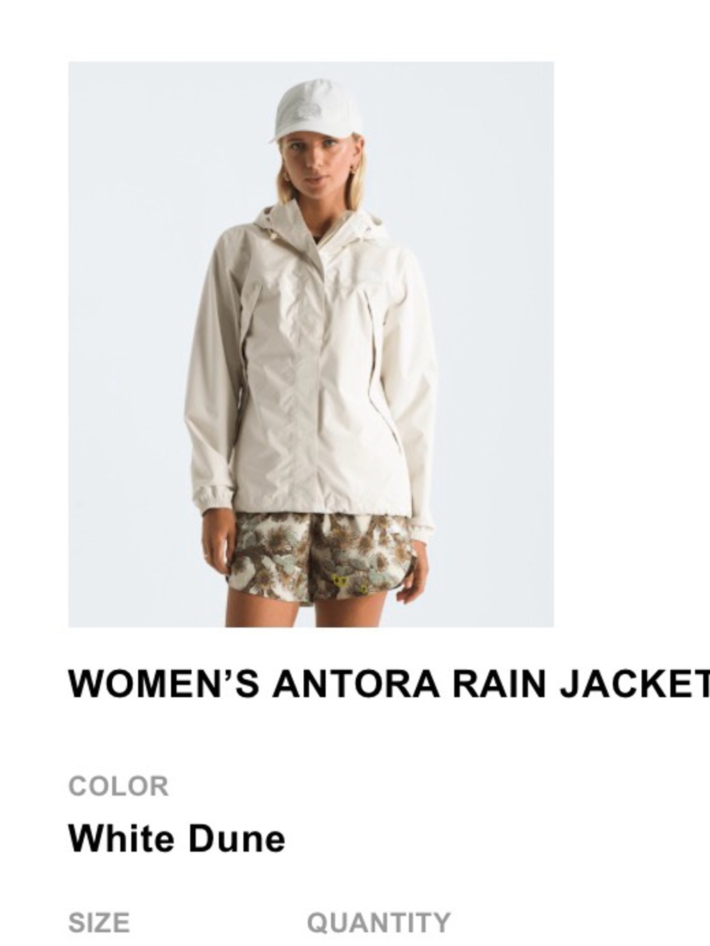 The North Face Women's Antora Jacket - White